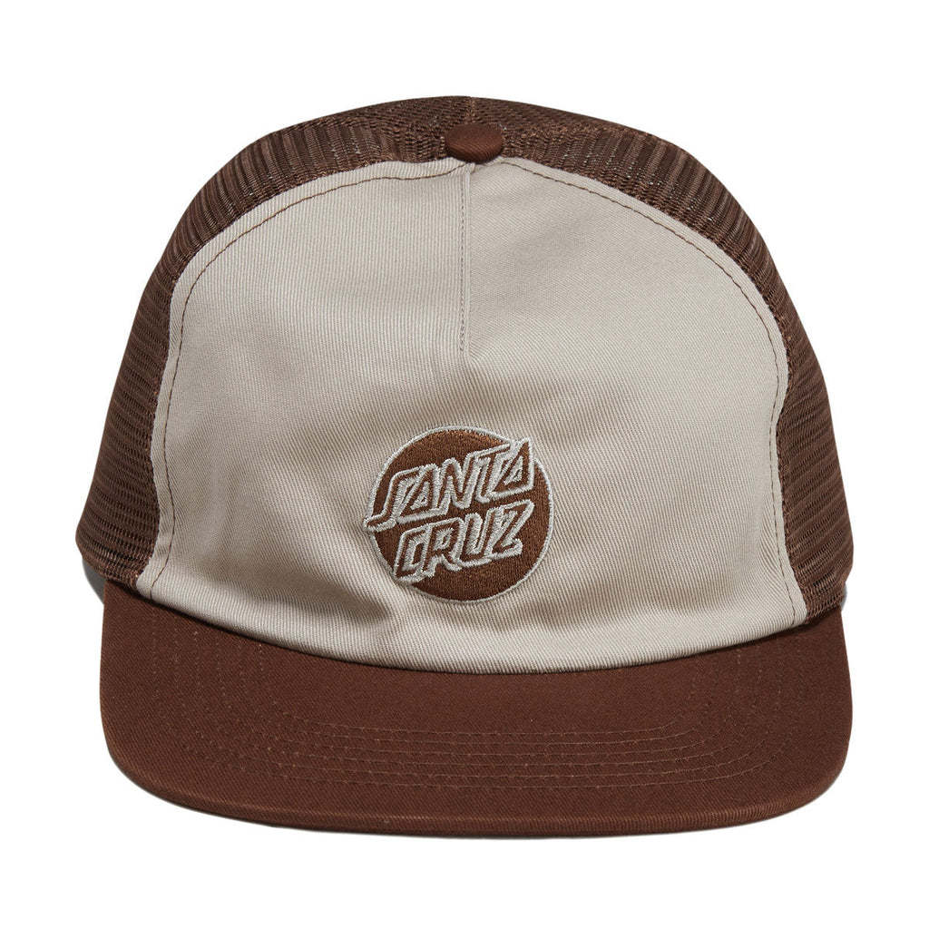 Santa Cruz Cruz Embroidered Snapback Hat - Tan/Brown