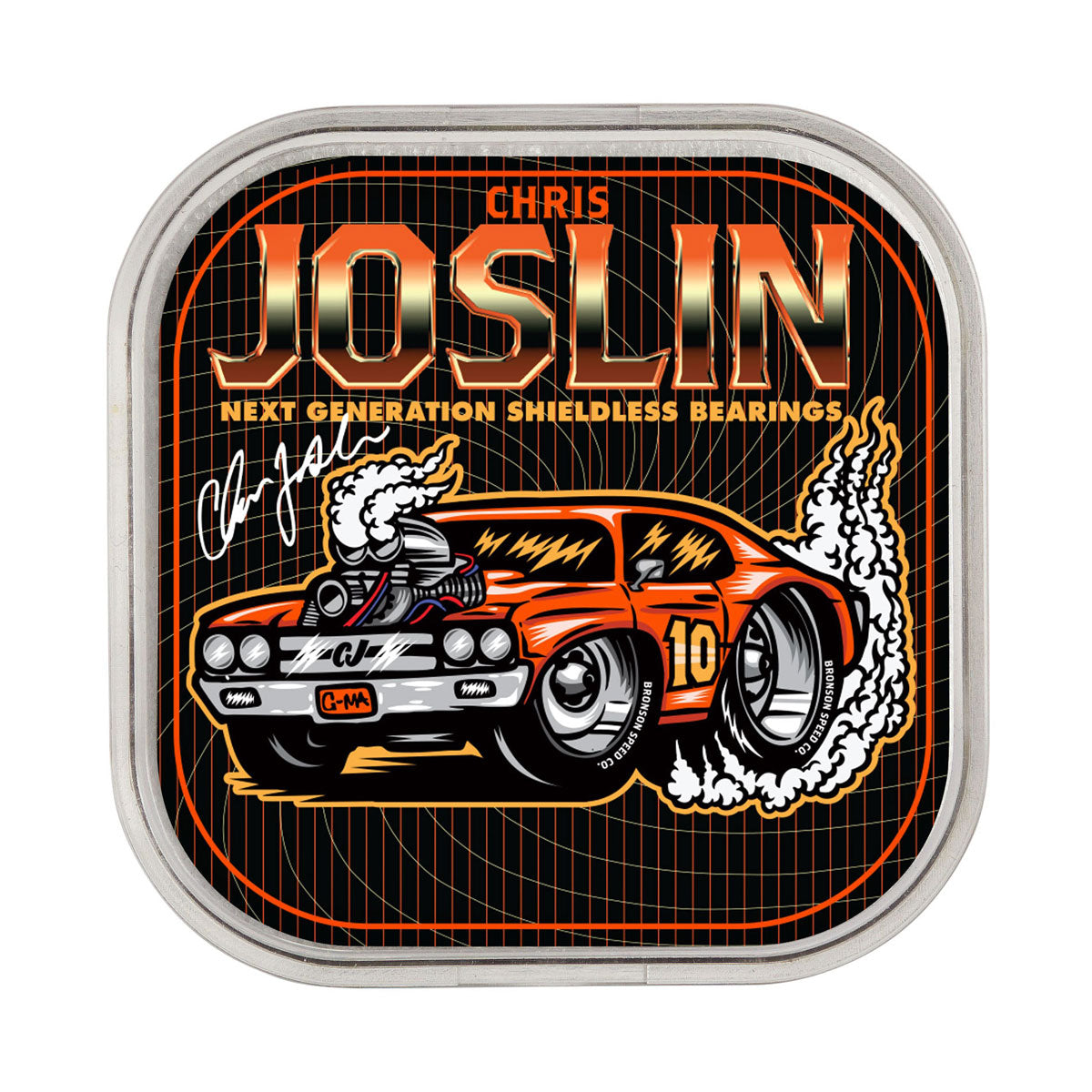 Bronson Chris Joslin Pro 6 Ball Raw Bearings - Orange
