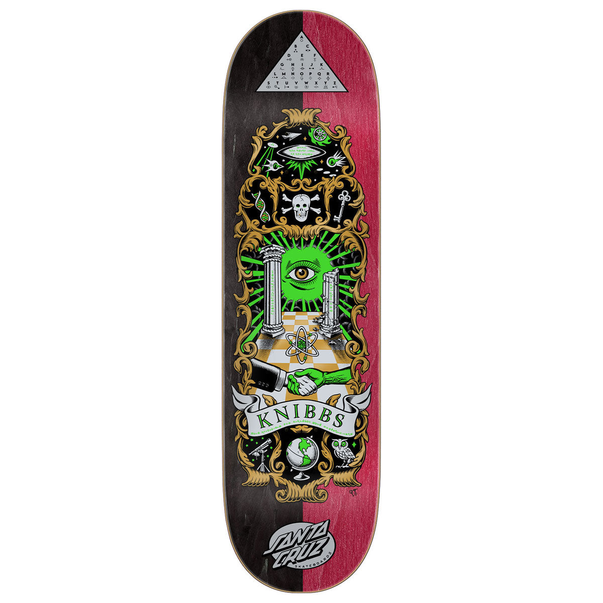Santa Cruz Knibbs Cryptic II Pro Skateboard Deck - 8.50"