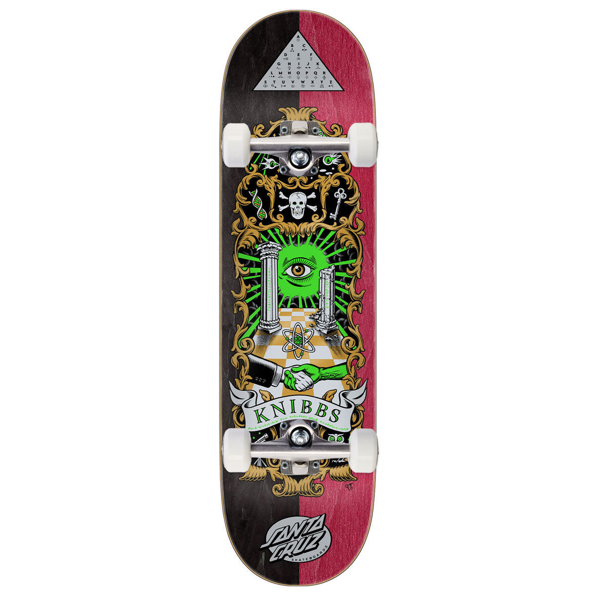 Santa Cruz Knibbs Cryptic II Pro Skateboard Complete - 8.50"