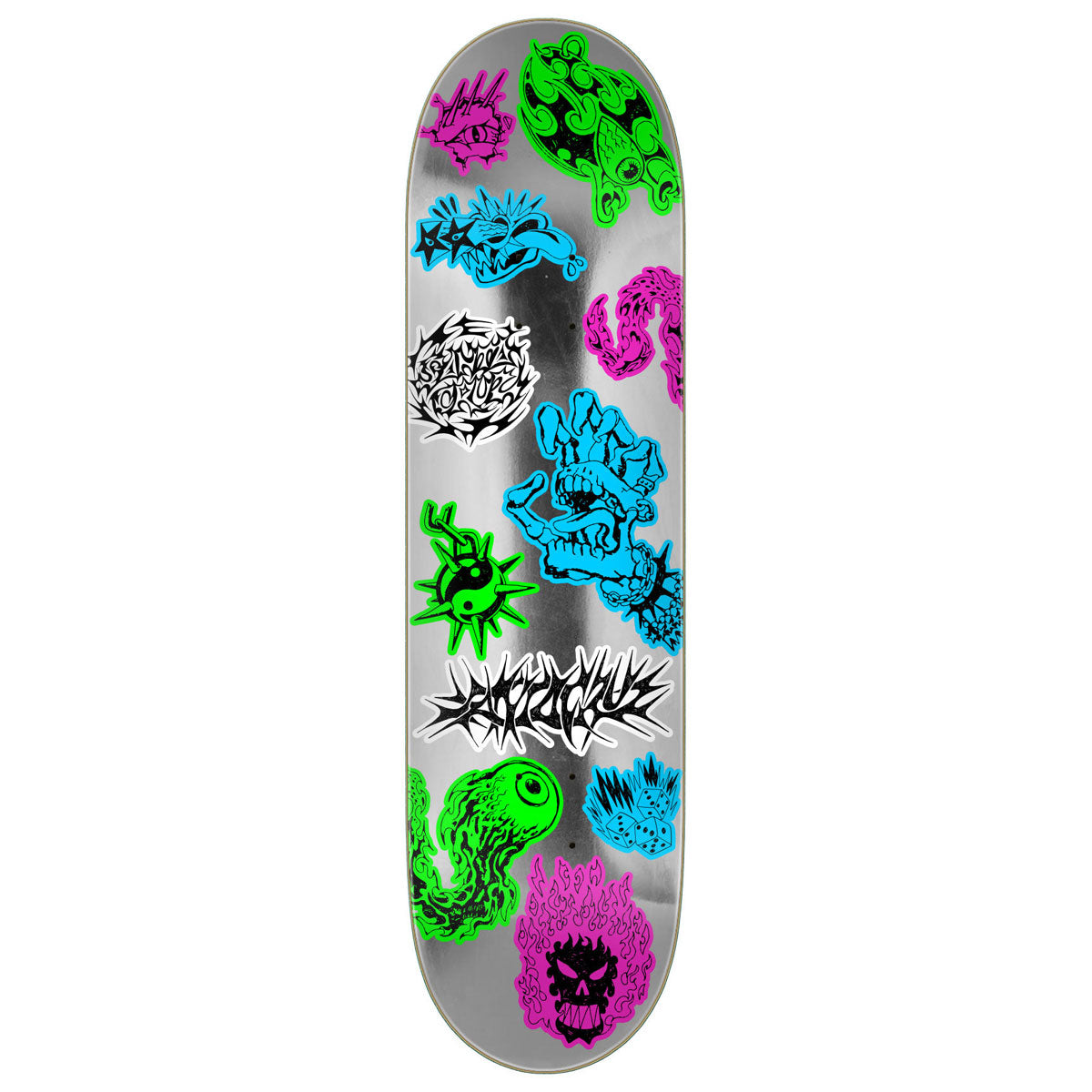 Santa Cruz Scribble Flash FeelBase Skateboard Deck - 8.00"