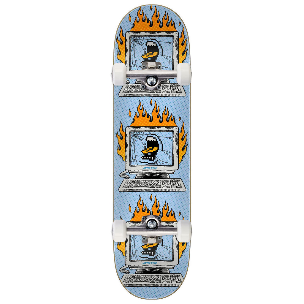 Santa Cruz Slef Destruct 7 Ply Birch Skateboard Complete - 8.25"