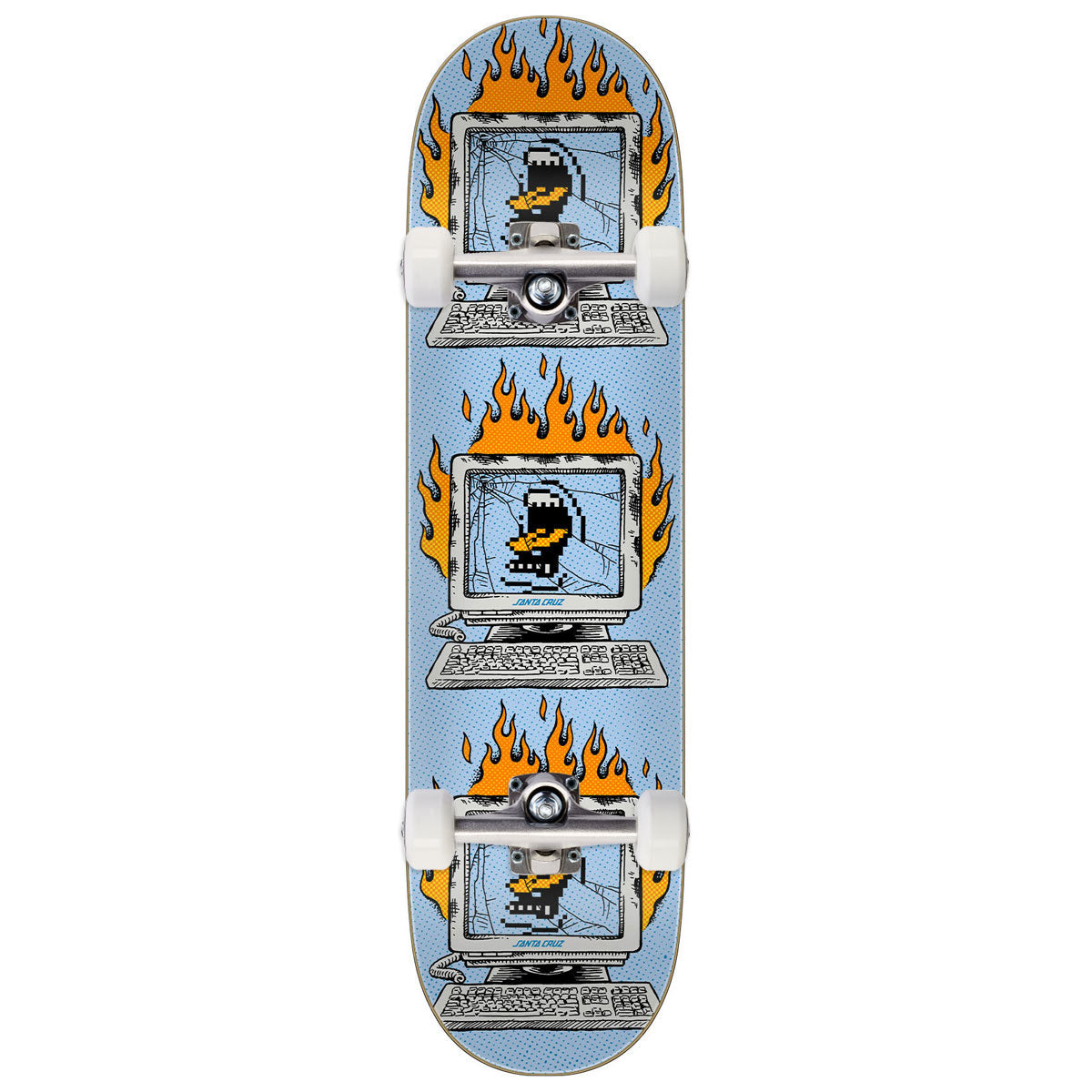 Santa Cruz Slef Destruct 7 Ply Birch Skateboard Complete - 8.25"