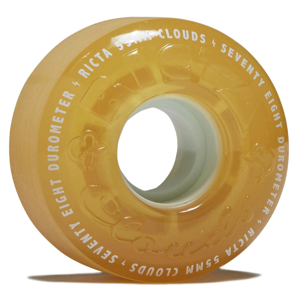 Ricta Clouds 78a Skateboard Wheels - Transparent Citrus - 55mm
