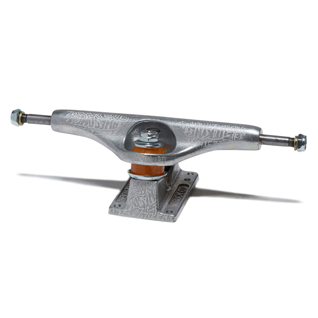Independent x Fucking Awesome Stage 11 Hollow Burnt Stamp Skateboard Trucks - Silver - 169mm