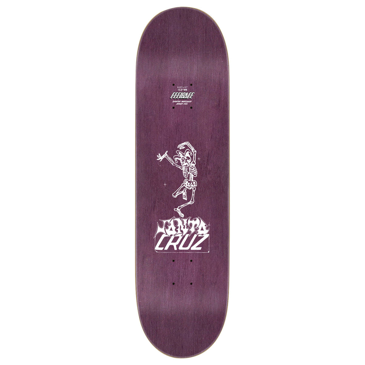 Santa Cruz Delfino Puppet Master Feelbase Pro Skateboard Deck - 8.25"