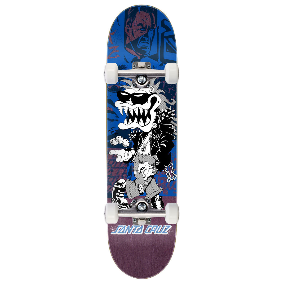 Santa Cruz Check Gremlin Feelbase Skateboard Complete - 7.75"