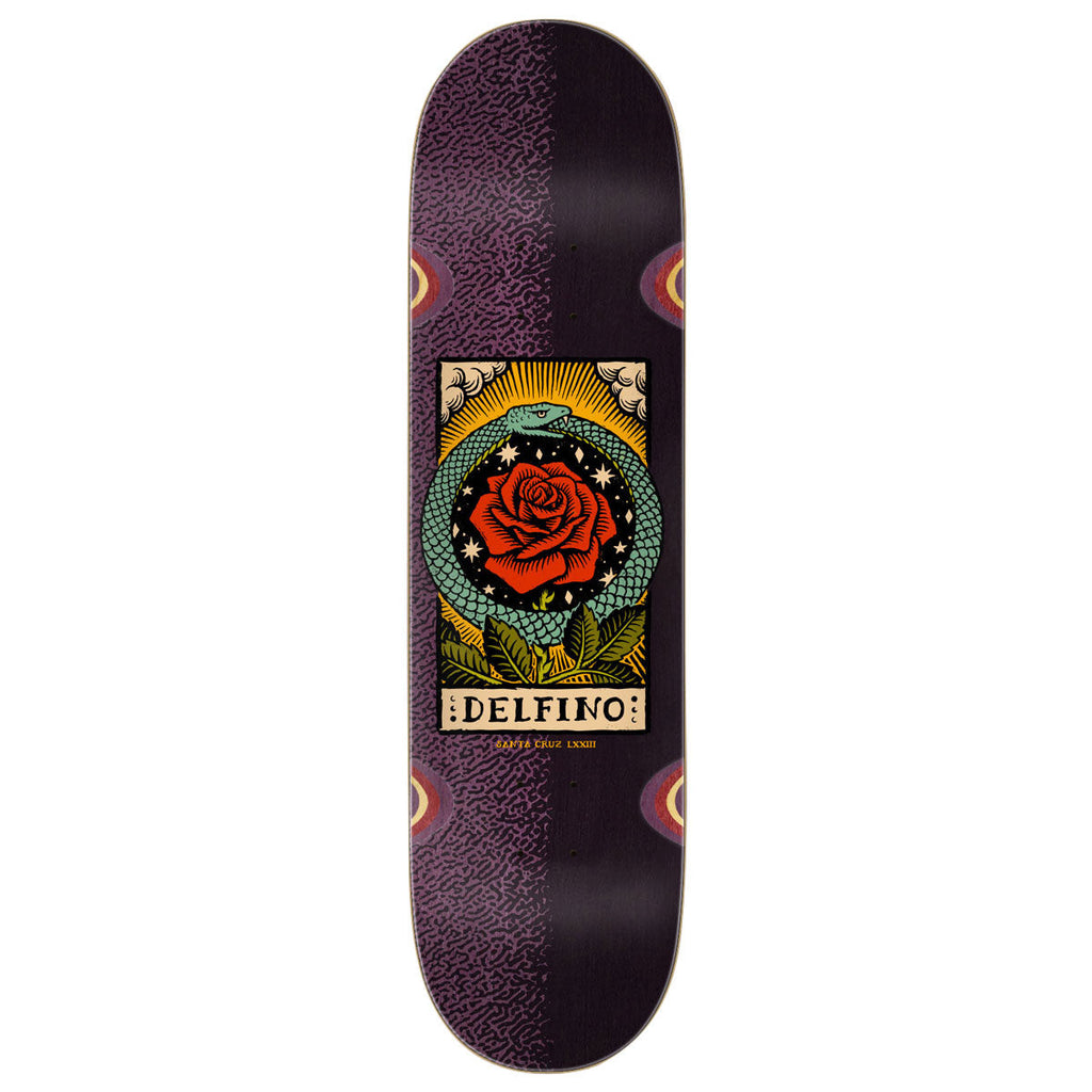 Santa Cruz Delfino Ouroboros Pro Skateboard Deck - 8.25"