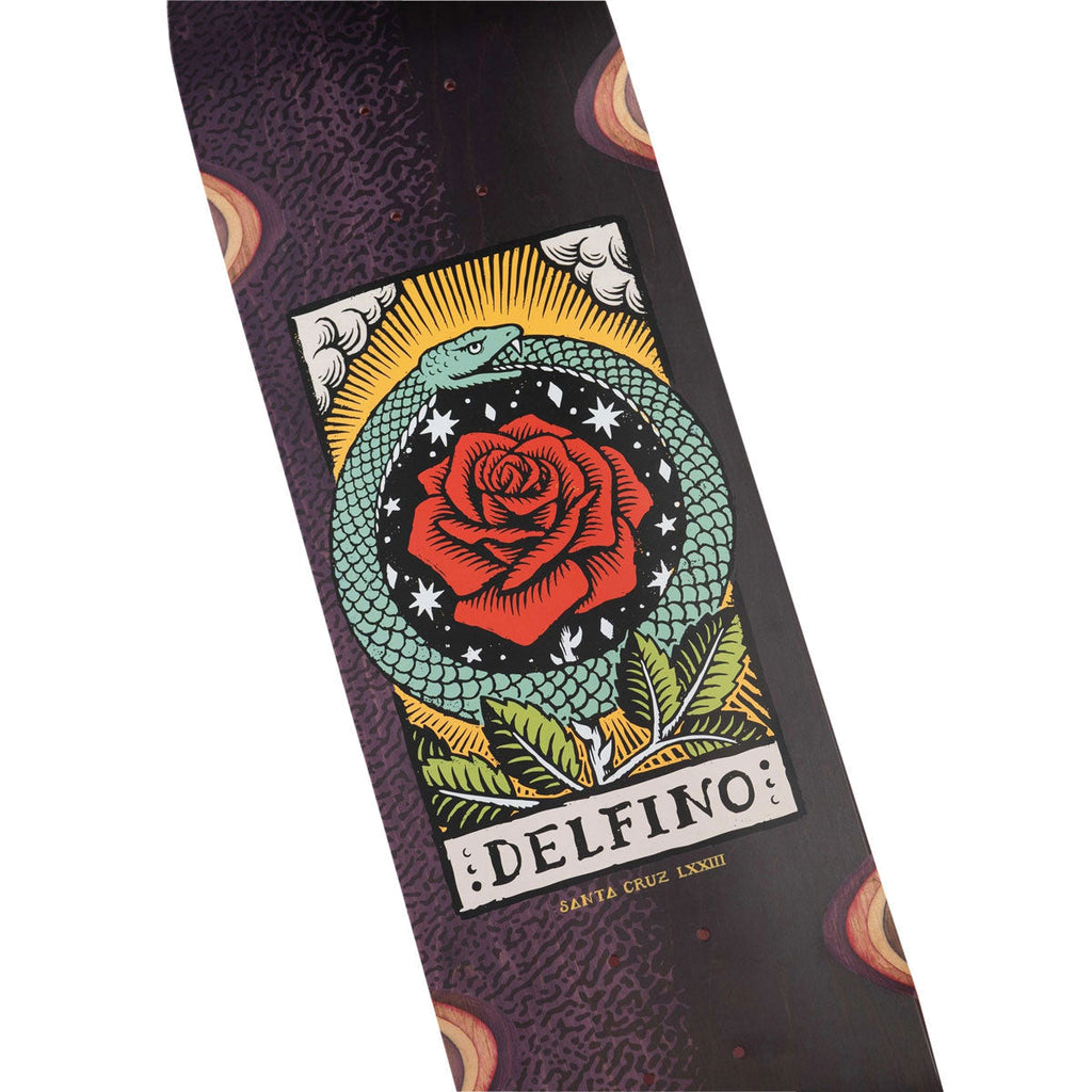 Santa Cruz Delfino Ouroboros Pro Skateboard Complete - 8.25"
