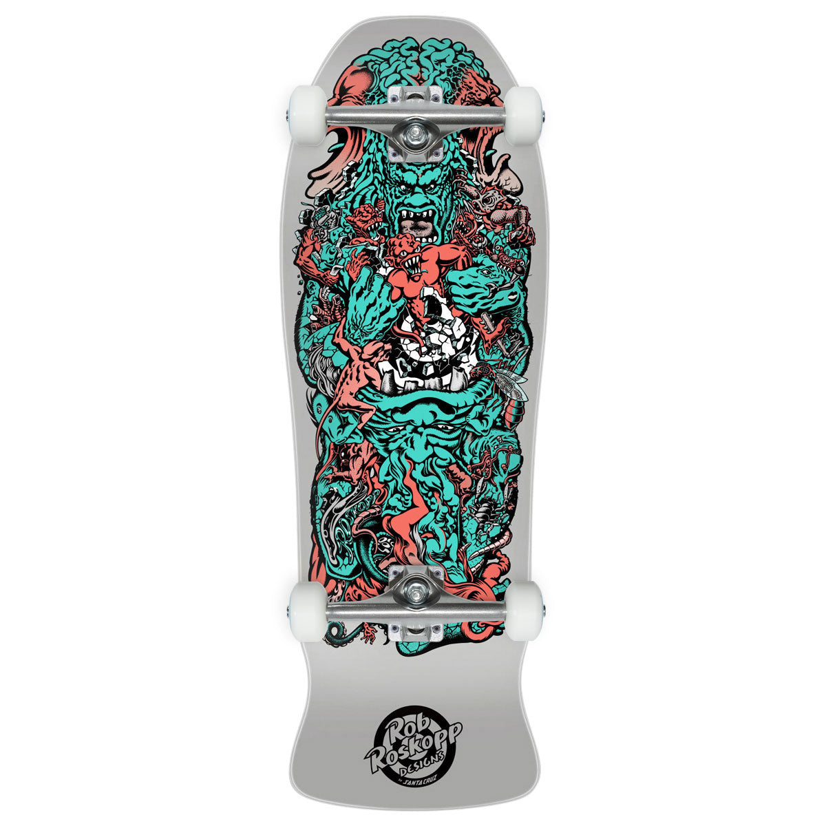 Santa Cruz Roskopp Five Reissue Skateboard Complete - 10.22"