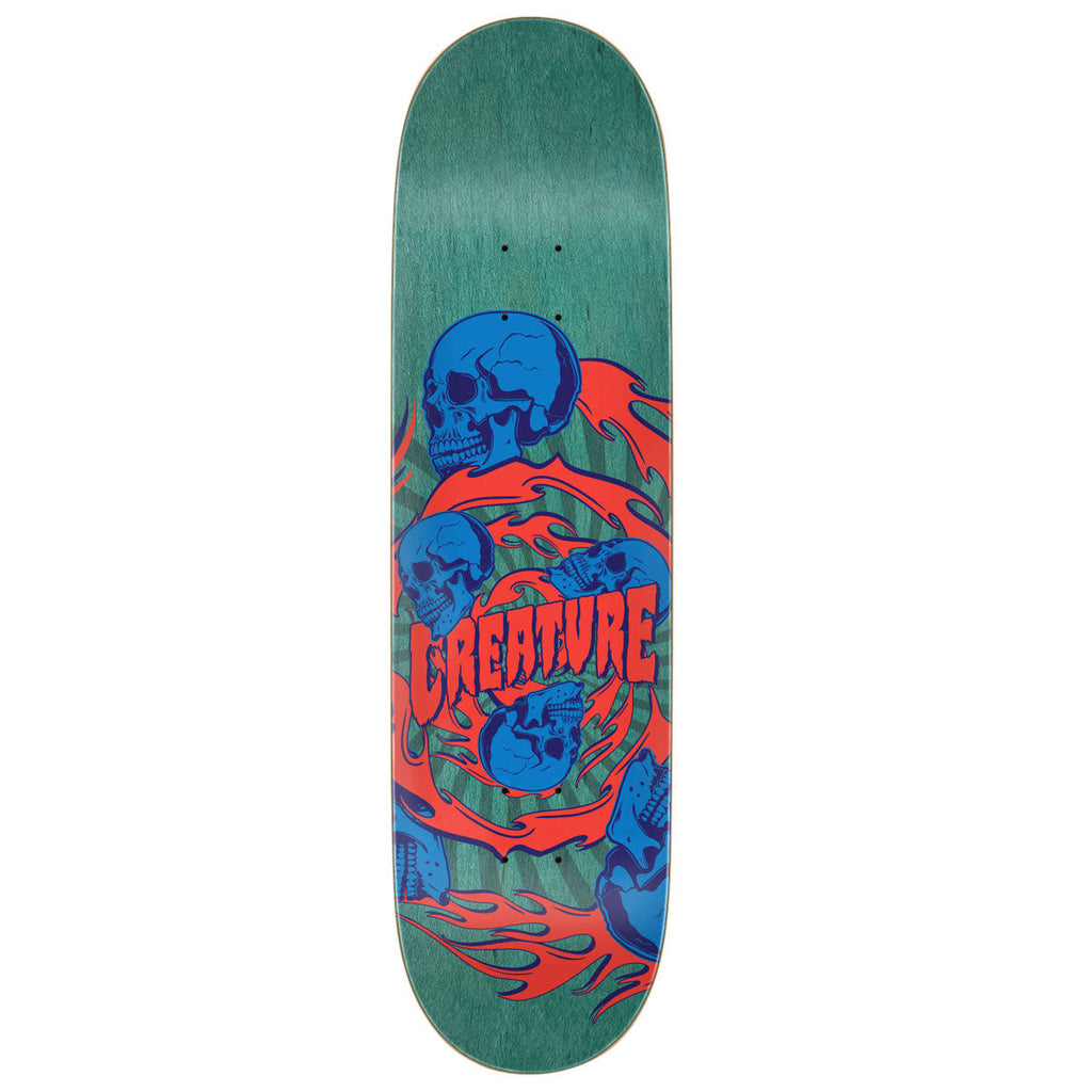 Creature Spiral Skull 7 Ply Birch Skateboard Deck - 8.53"