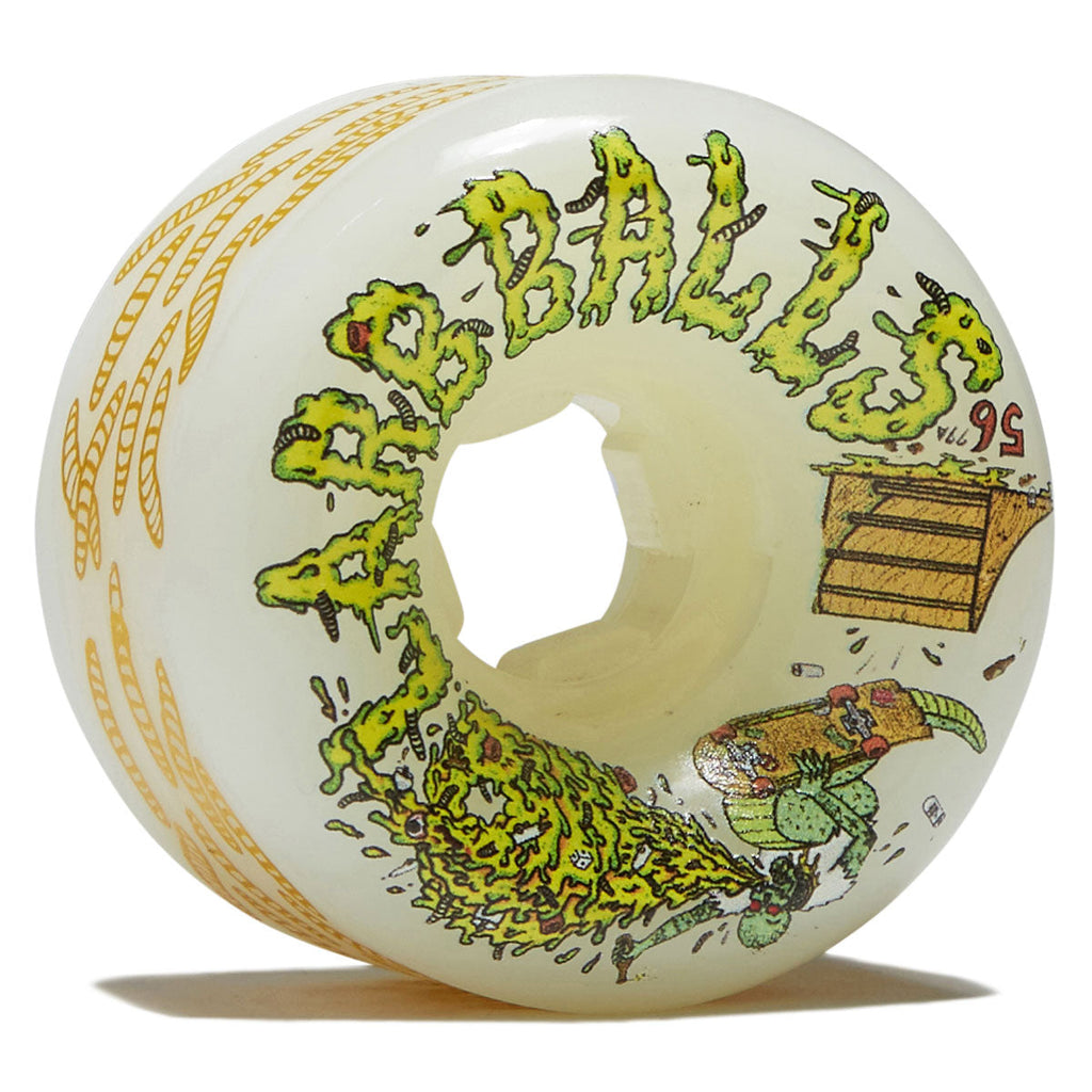 Slime Balls Sam Hitz Full Combo 99a Skateboard Wheels - White - 56mm