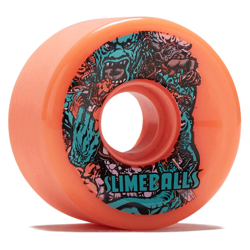 Slime Balls Rob Roskopp Five Reissue OG Slime 78a Skateboard Wheels - Pink - 60mm