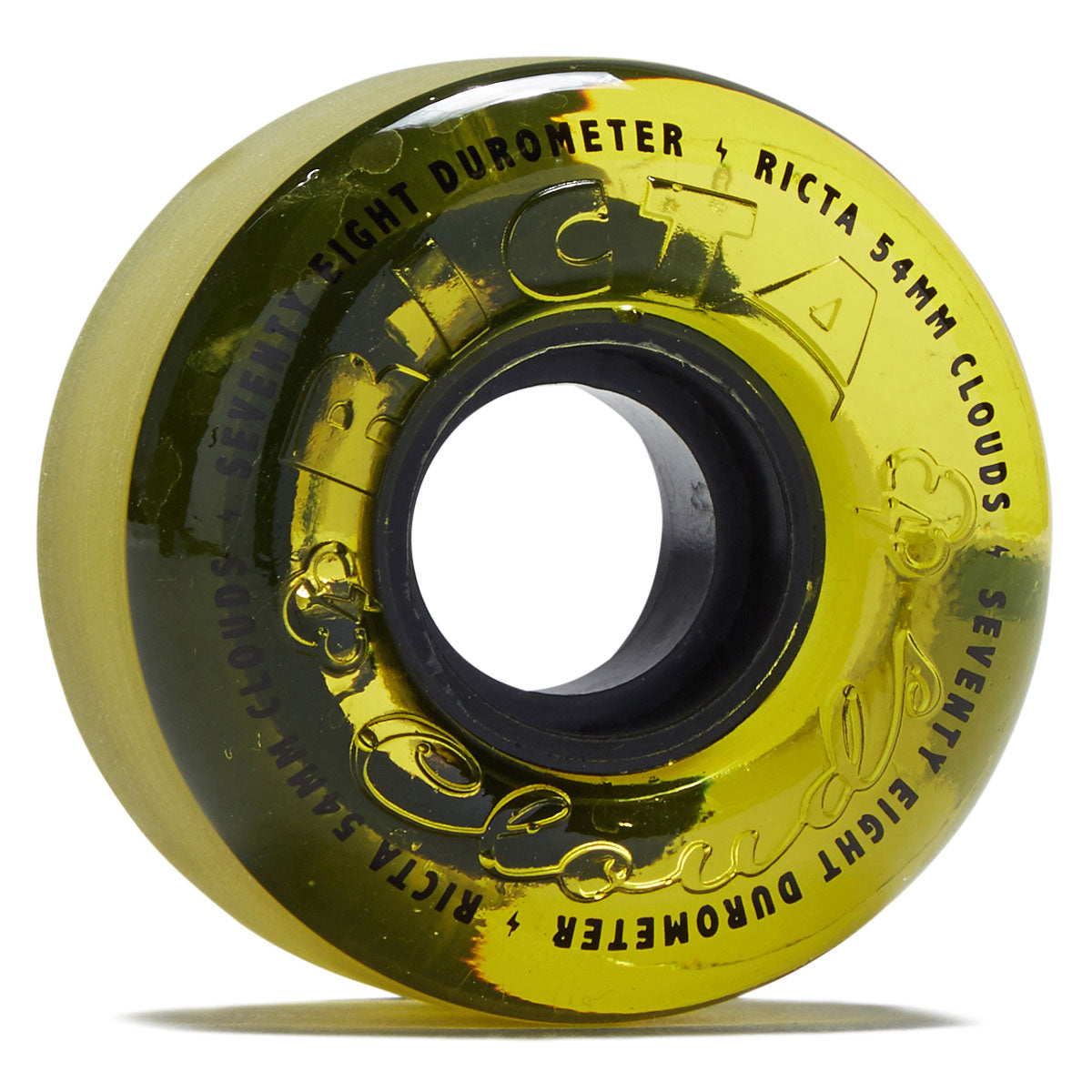 Ricta Clouds 78a Skateboard Wheels - Yellow/Black - 54mm