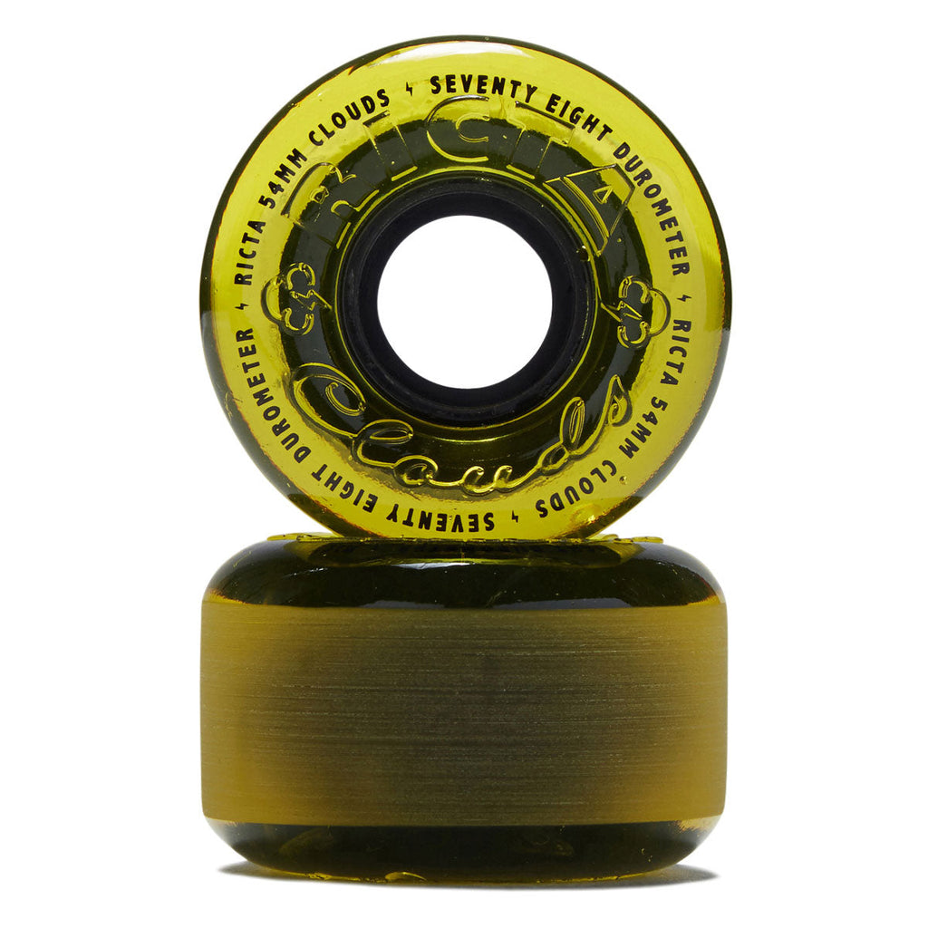 Ricta Clouds 78a Skateboard Wheels - Yellow/Black - 54mm