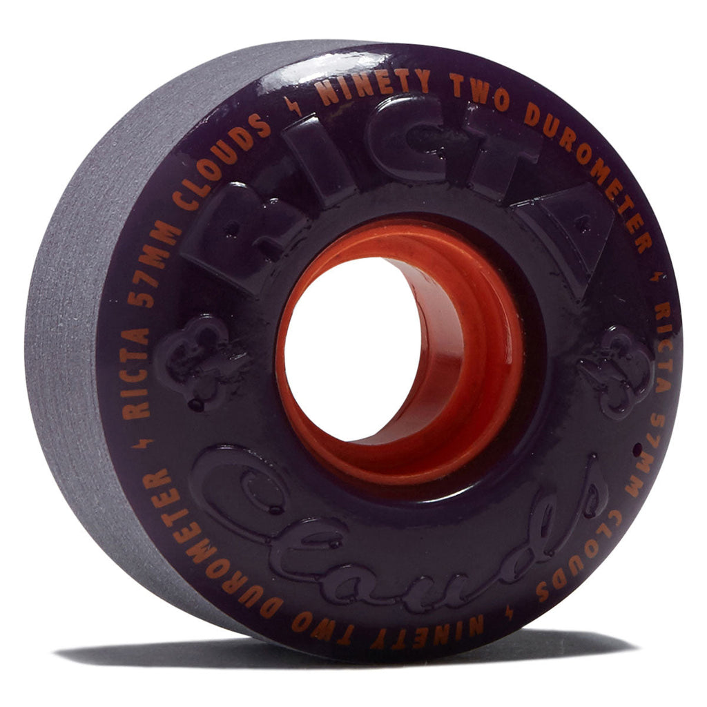 Ricta Clouds 92a Skateboard Wheels - Purple - 57mm