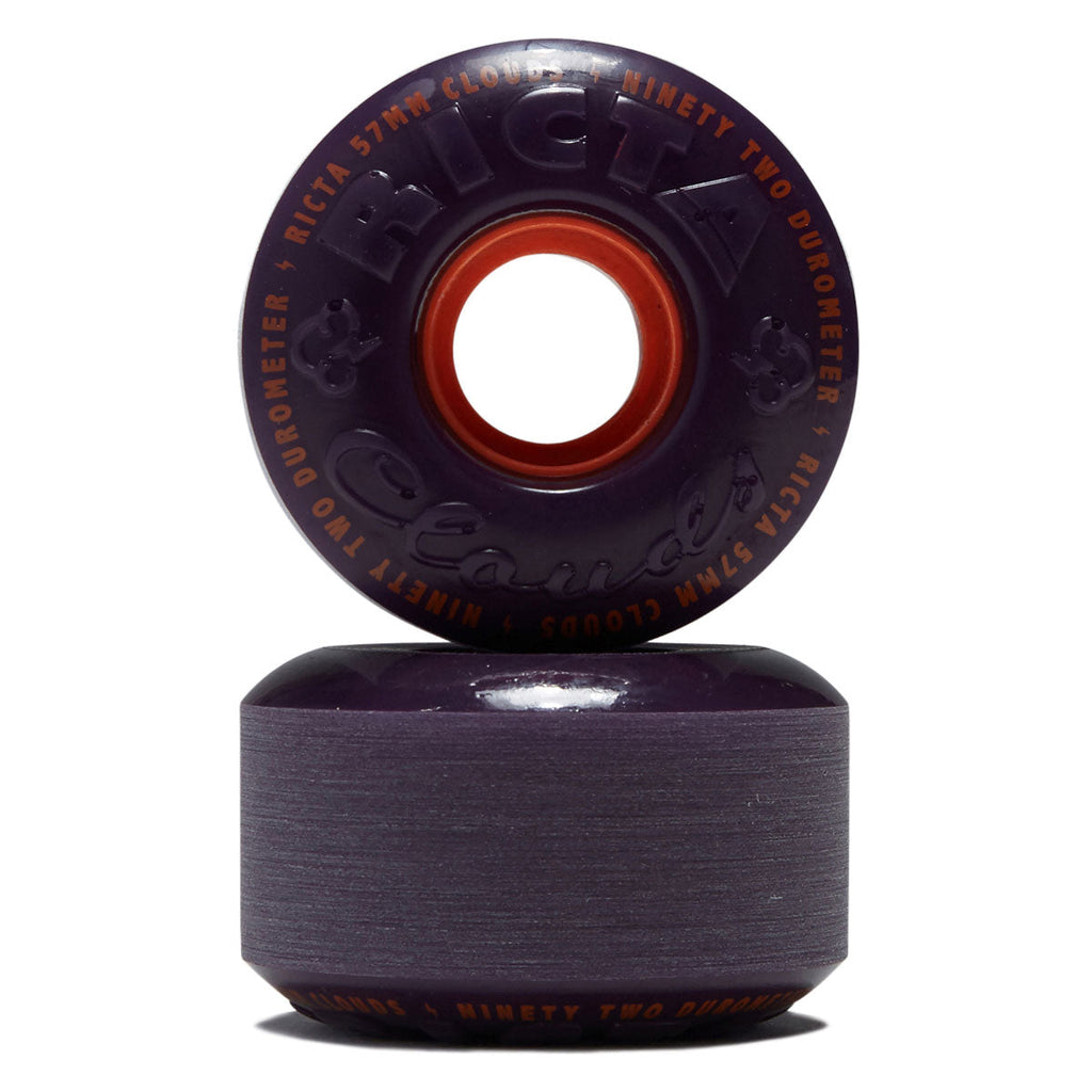 Ricta Clouds 92a Skateboard Wheels - Purple - 57mm