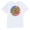 Santa Cruz Womens July 4th Dot V2 T-Shirt - White