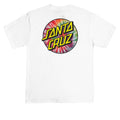 Santa Cruz Tie Dye Dot Chest T-Shirt - White