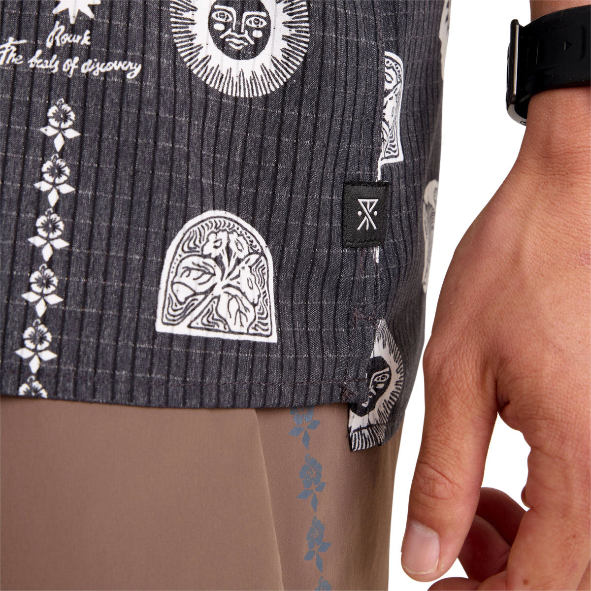 Roark Bless Up Trail Shirt - Black Print