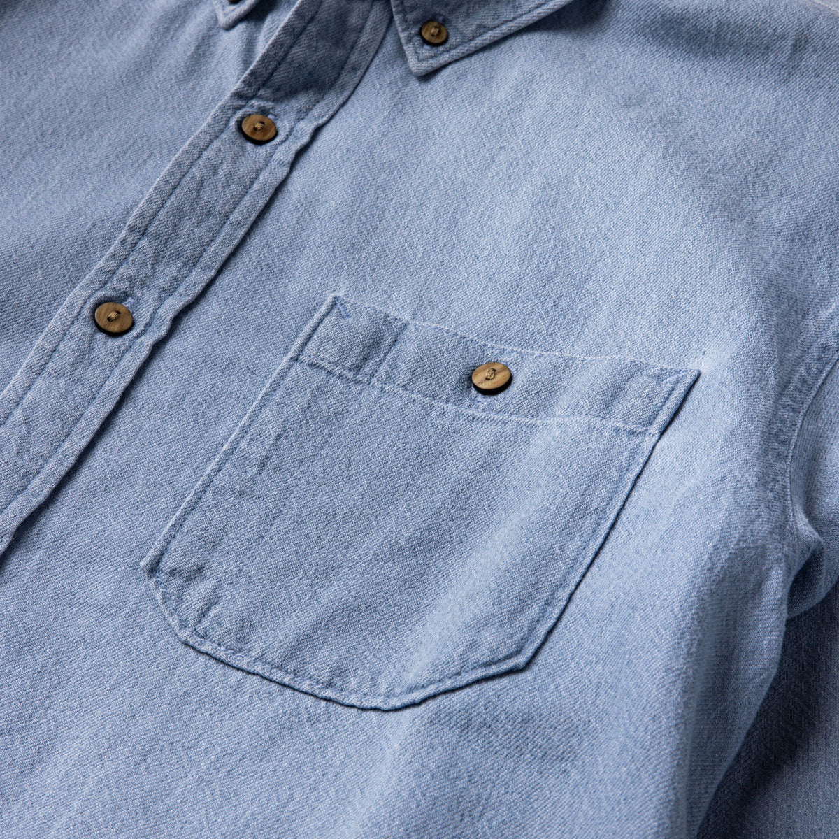 Roark Scholar Long Sleeve Woven Shirt - Bleached