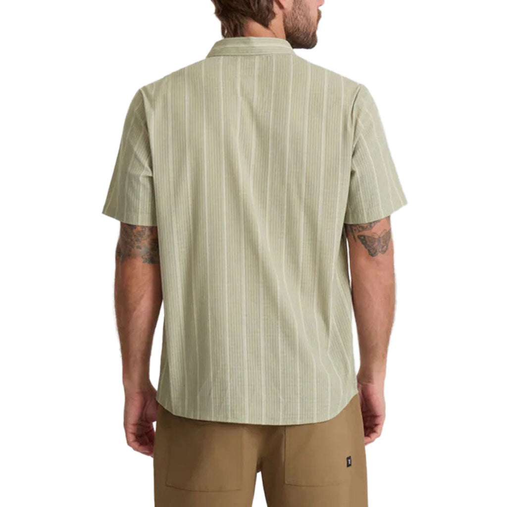 Roark Bless Up Shirt - Sage Stripe