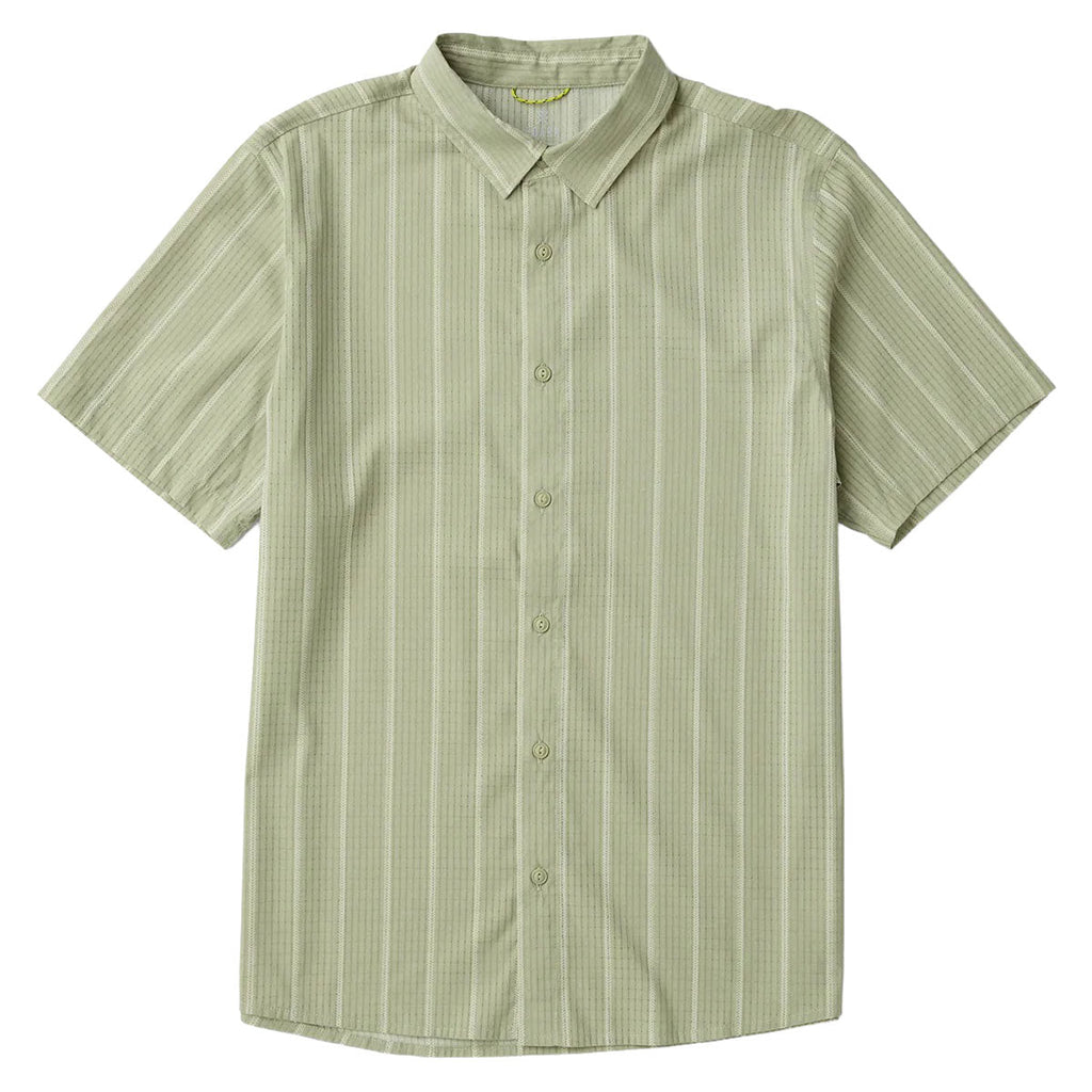 Roark Bless Up Shirt - Sage Stripe