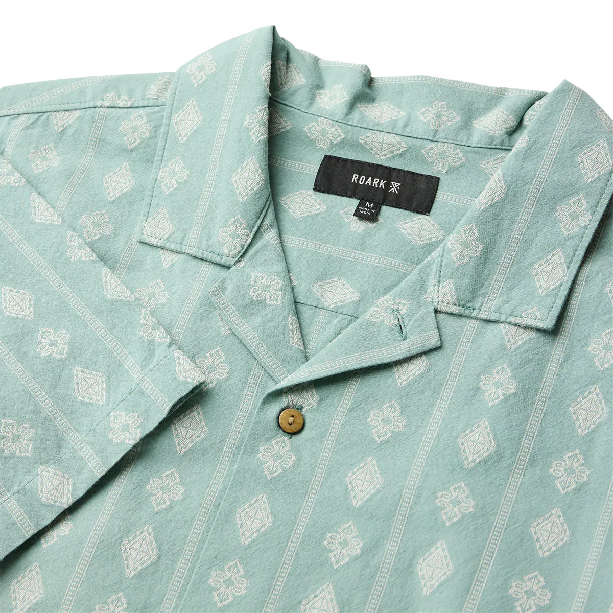 Roark Gonzo Woven Shirt - Hazy Blue Jacquard