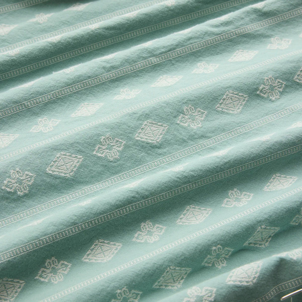 Roark Gonzo Woven Shirt - Hazy Blue Jacquard