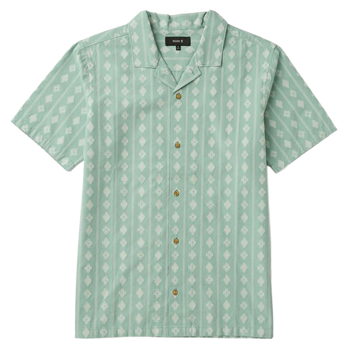 Roark Gonzo Woven Shirt - Hazy Blue Jacquard