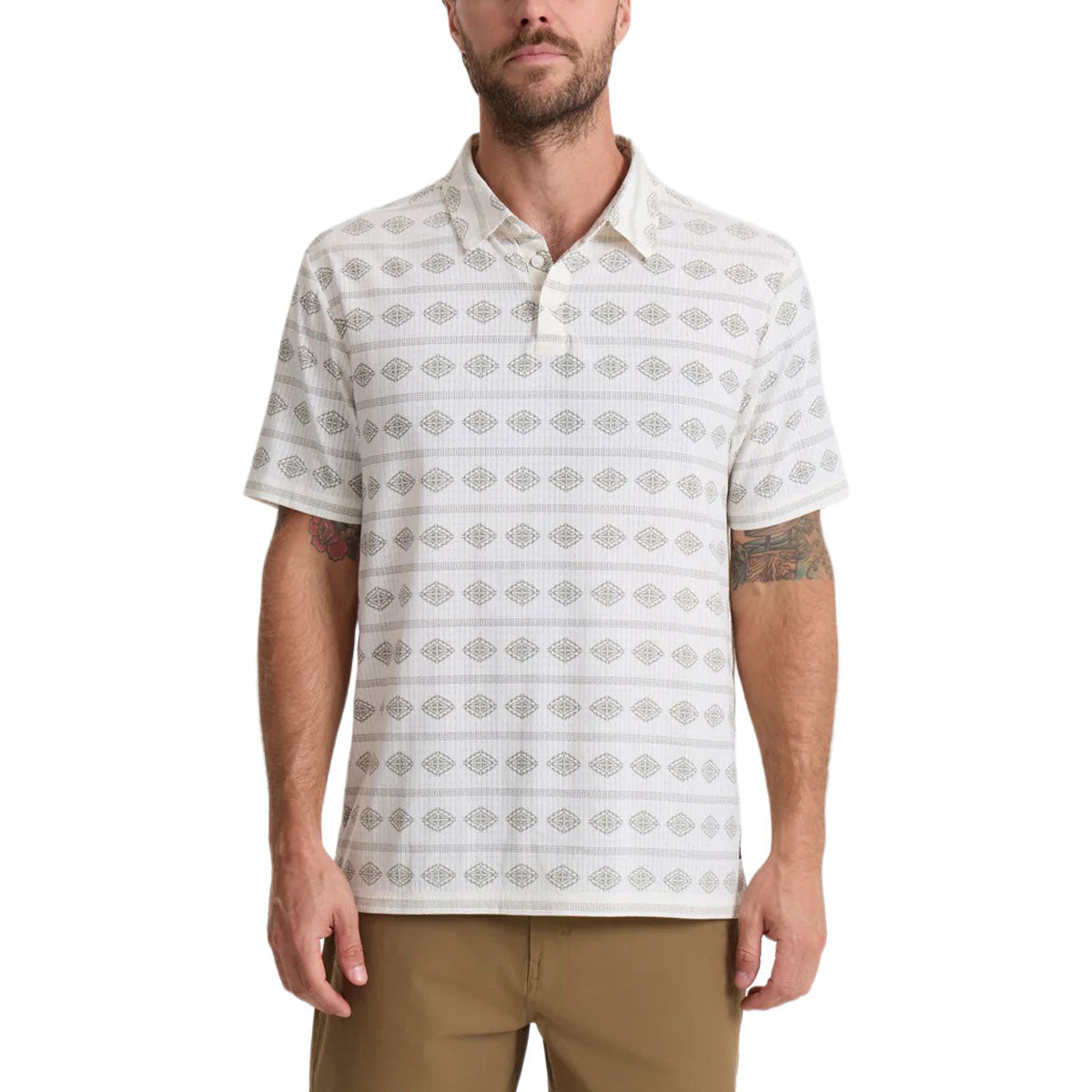 Roark Bless Up Polo Shirt - Unbleached