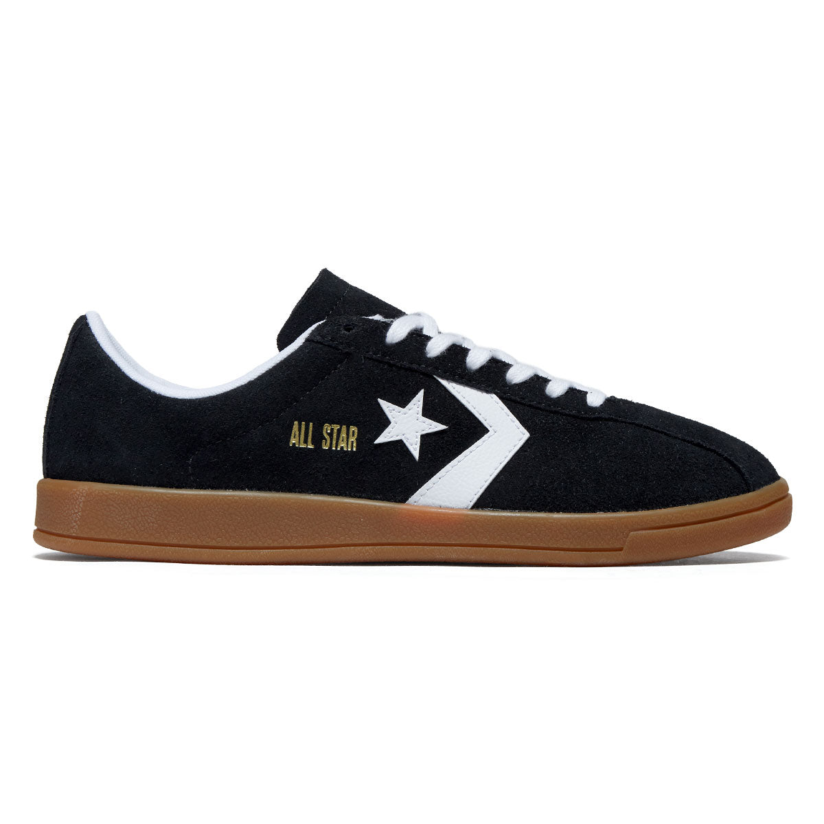 Converse All Star Classic Trainer Suede Ox Shoes - Black/White/Gum