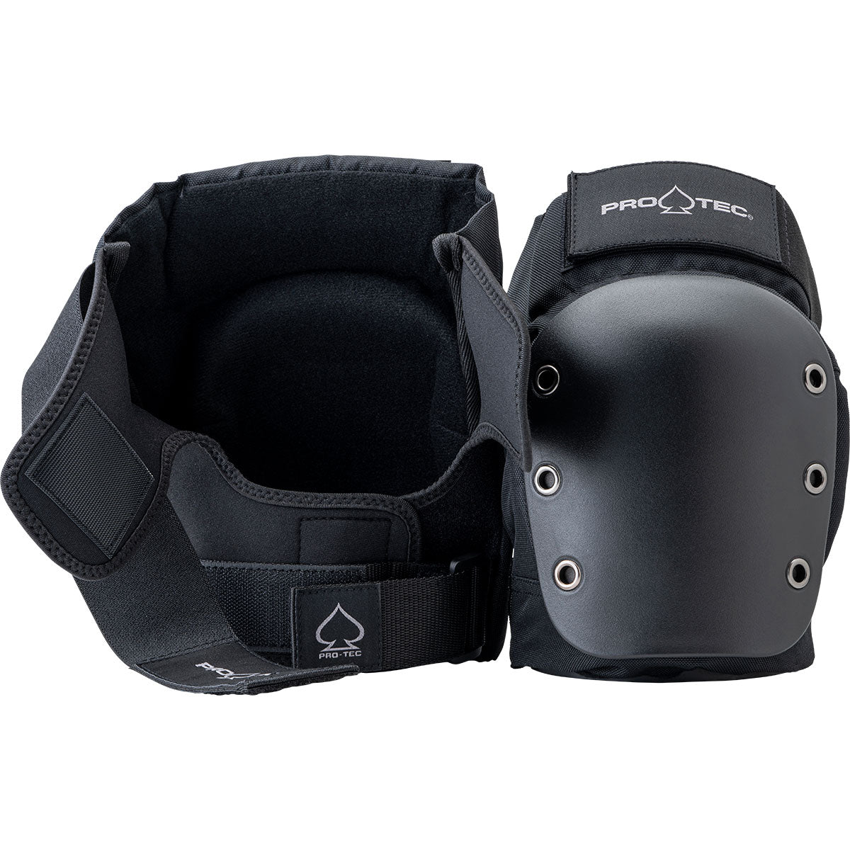 Pro-Tec Street Knee Open Back Pads - Black