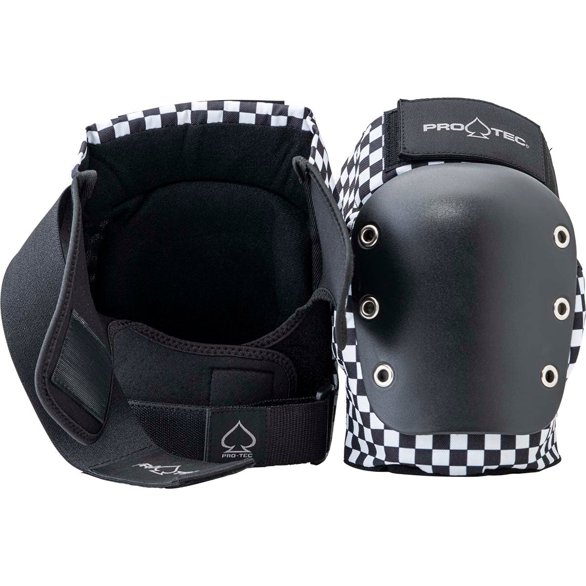 Pro-Tec Street Knee/Elbow Open Back Set of Pads - Checker