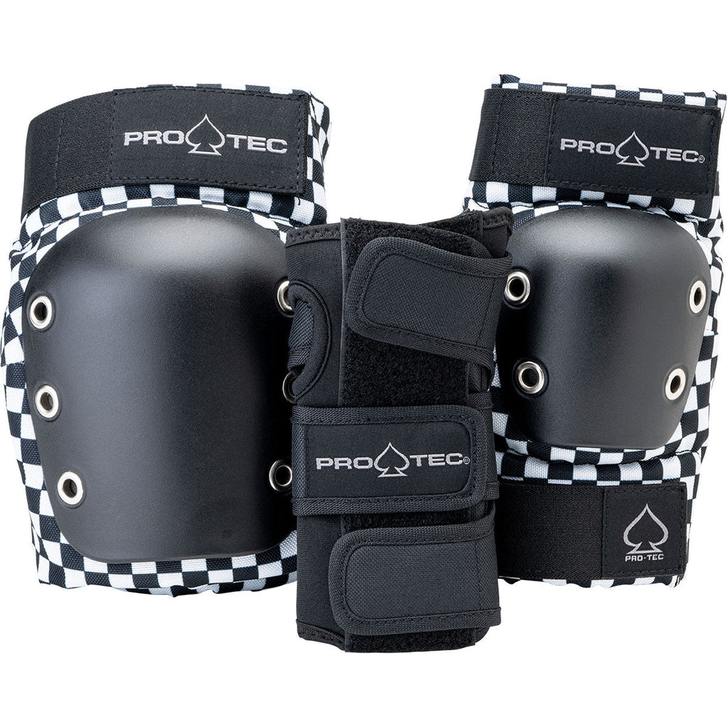 Pro-Tec J.r 3 Pack Open Back Pads - Checker