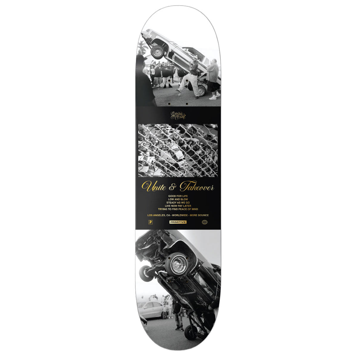 Primitive x Estevan Oriol Bounce Skateboard Deck - Black - 8.125"