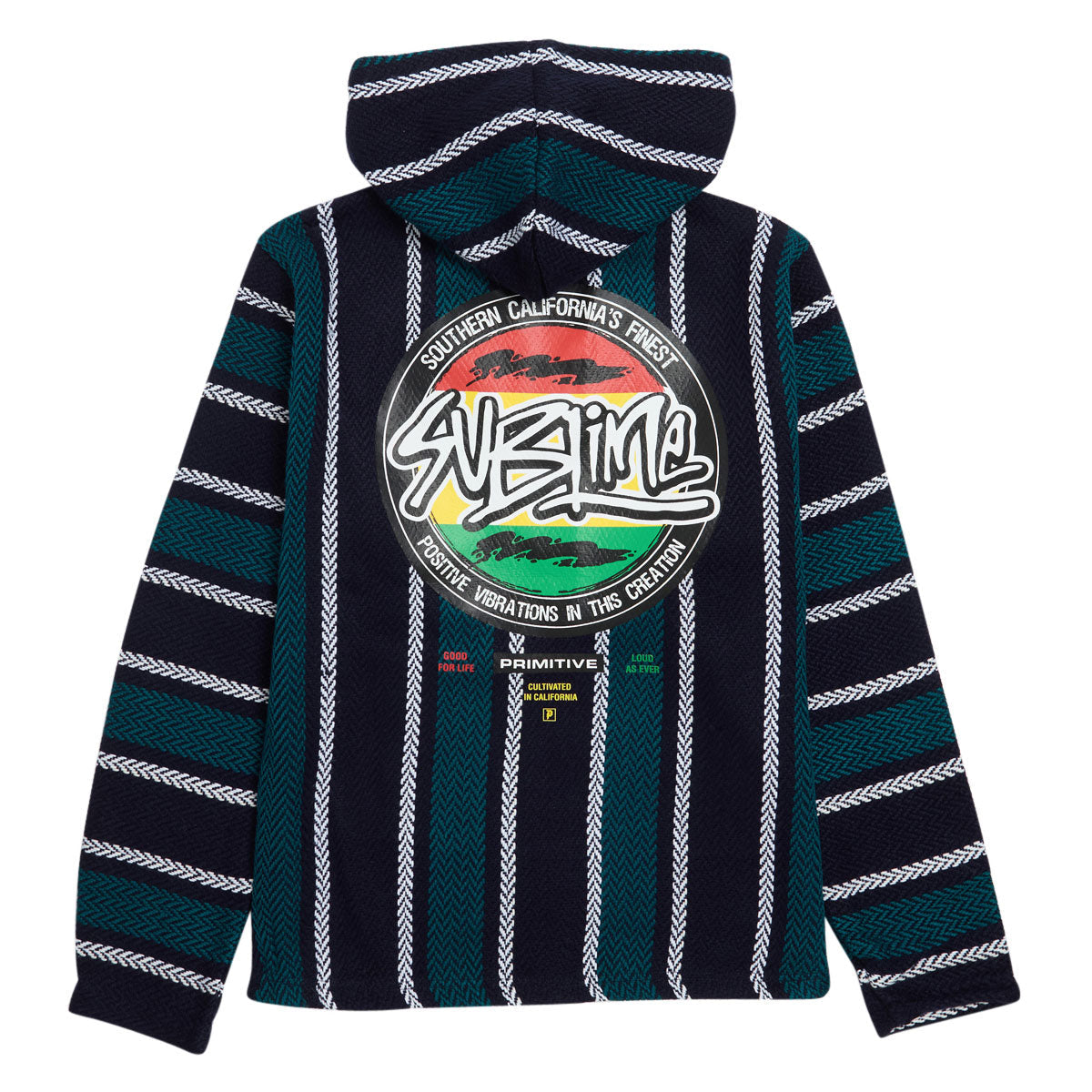 Primitive x Sublime Vibrations Baja Poncho - Blue
