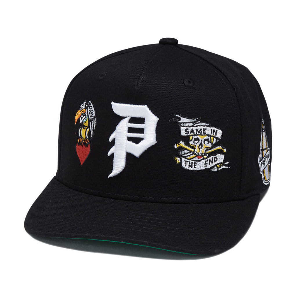 Primitive x Sublime Freedom A-Frame Snapback Hat - Black