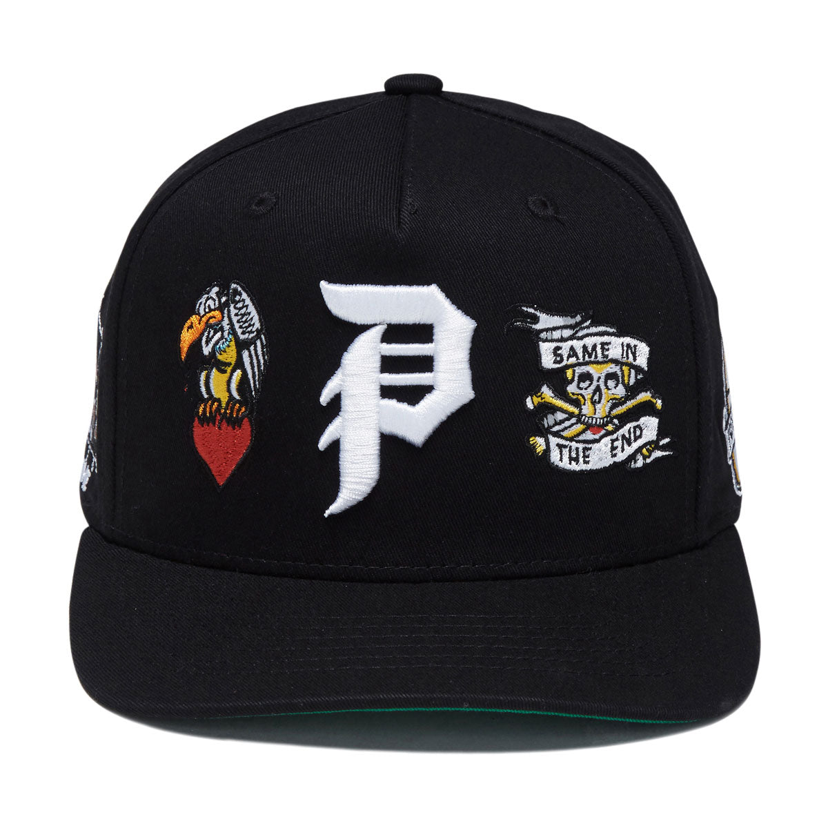Primitive x Sublime Freedom A-Frame Snapback Hat - Black