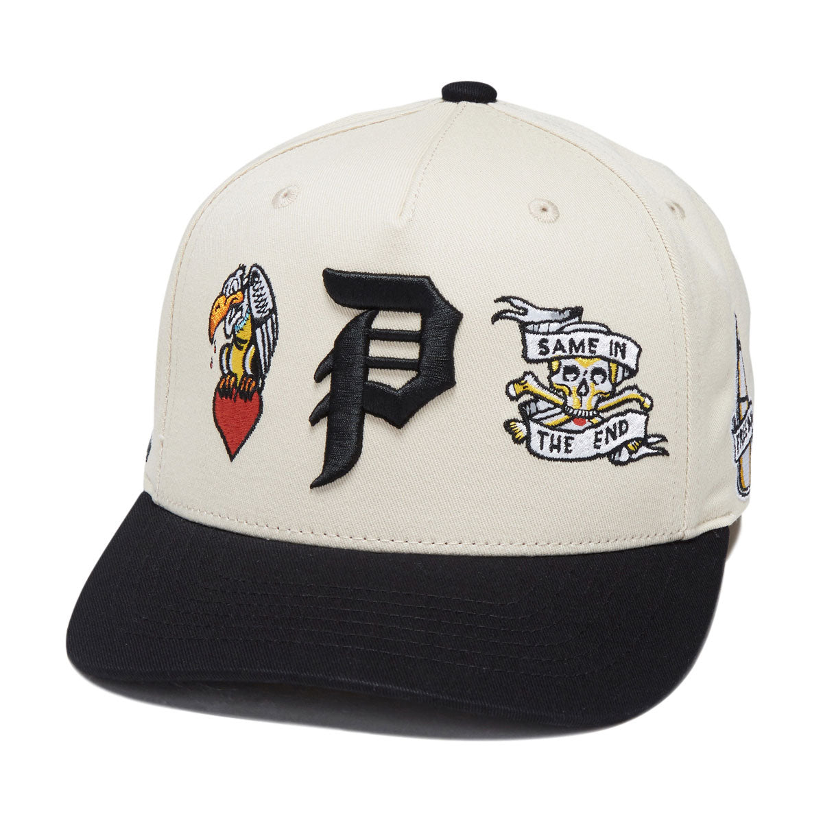 Primitive x Sublime Freedom A-Frame Snapback Hat - Cream