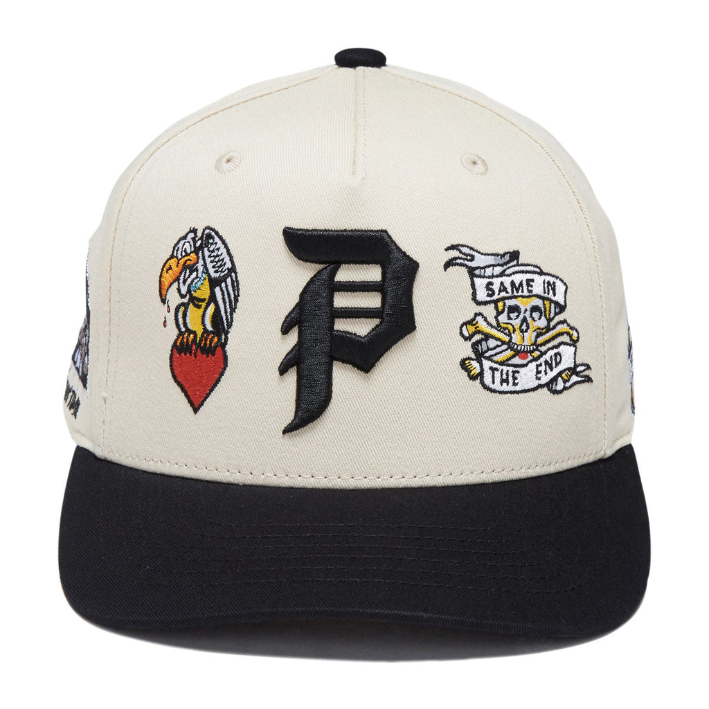 Primitive x Sublime Freedom A-Frame Snapback Hat - Cream