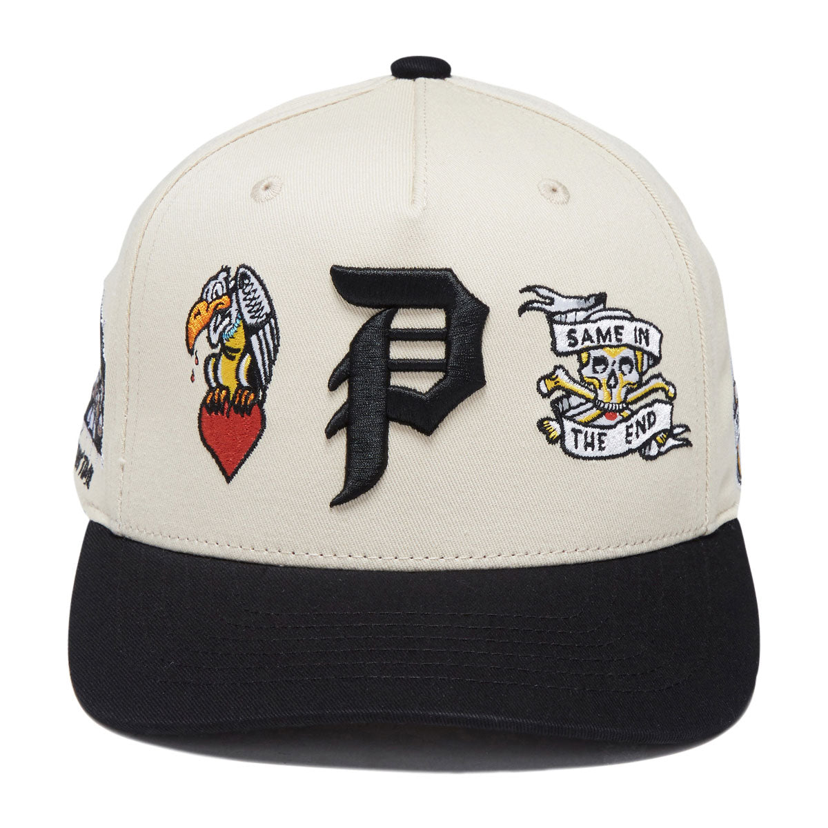 Primitive x Sublime Freedom A-Frame Snapback Hat - Cream