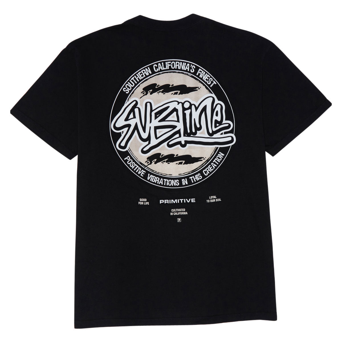 Primitive x Sublime Vibrations T-Shirt - Black