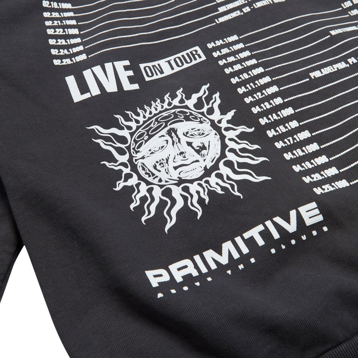 Primitive x Sublime Rise Zip Hoodie - Black