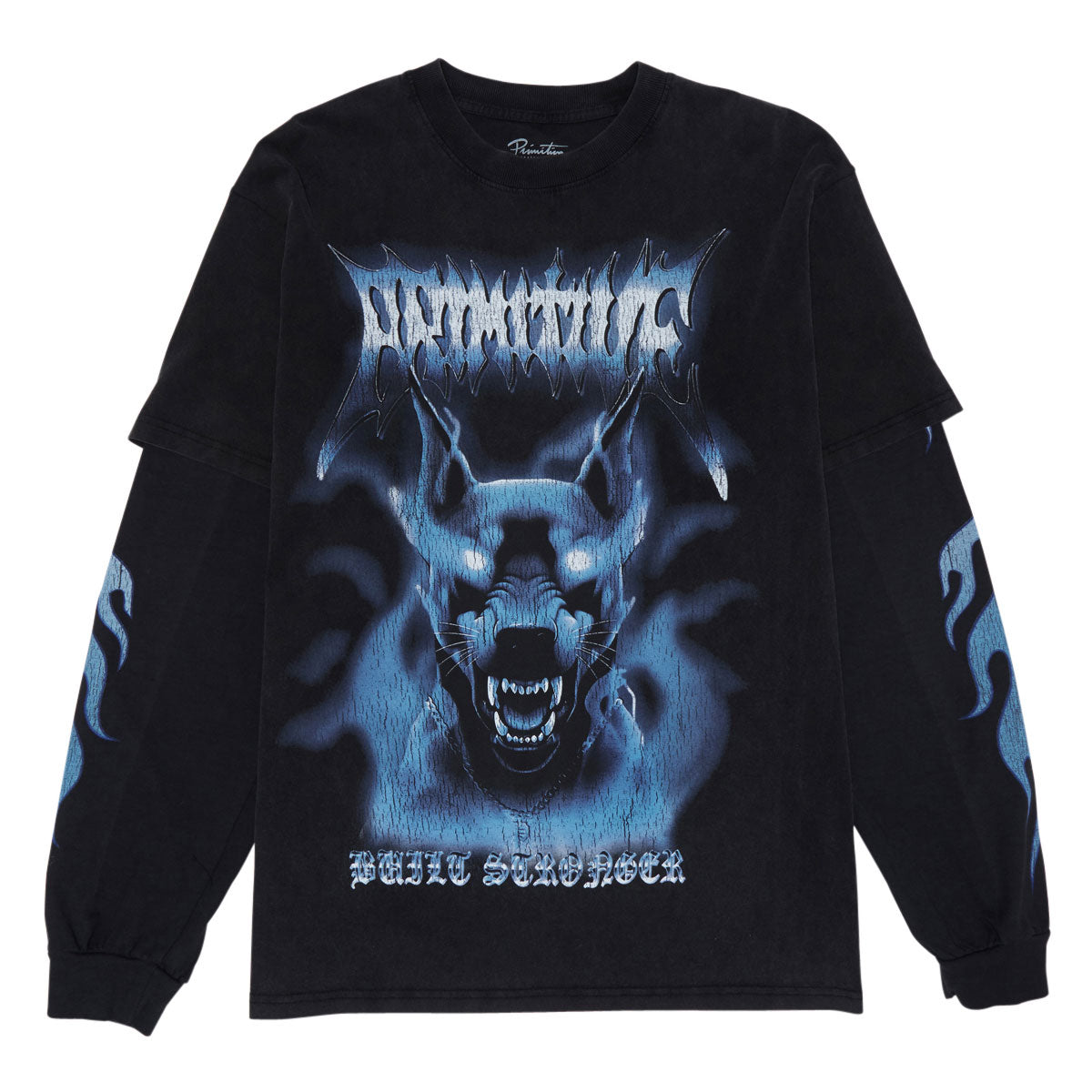 Primitive Defender Two Fer Long Sleeve T-Shirt - Black