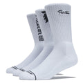 Primitive Core Logo 3 Pack Of Socks - White
