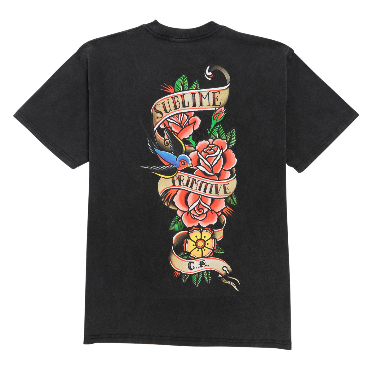 Primitive x Sublime Tradition T-Shirt - Washed Black