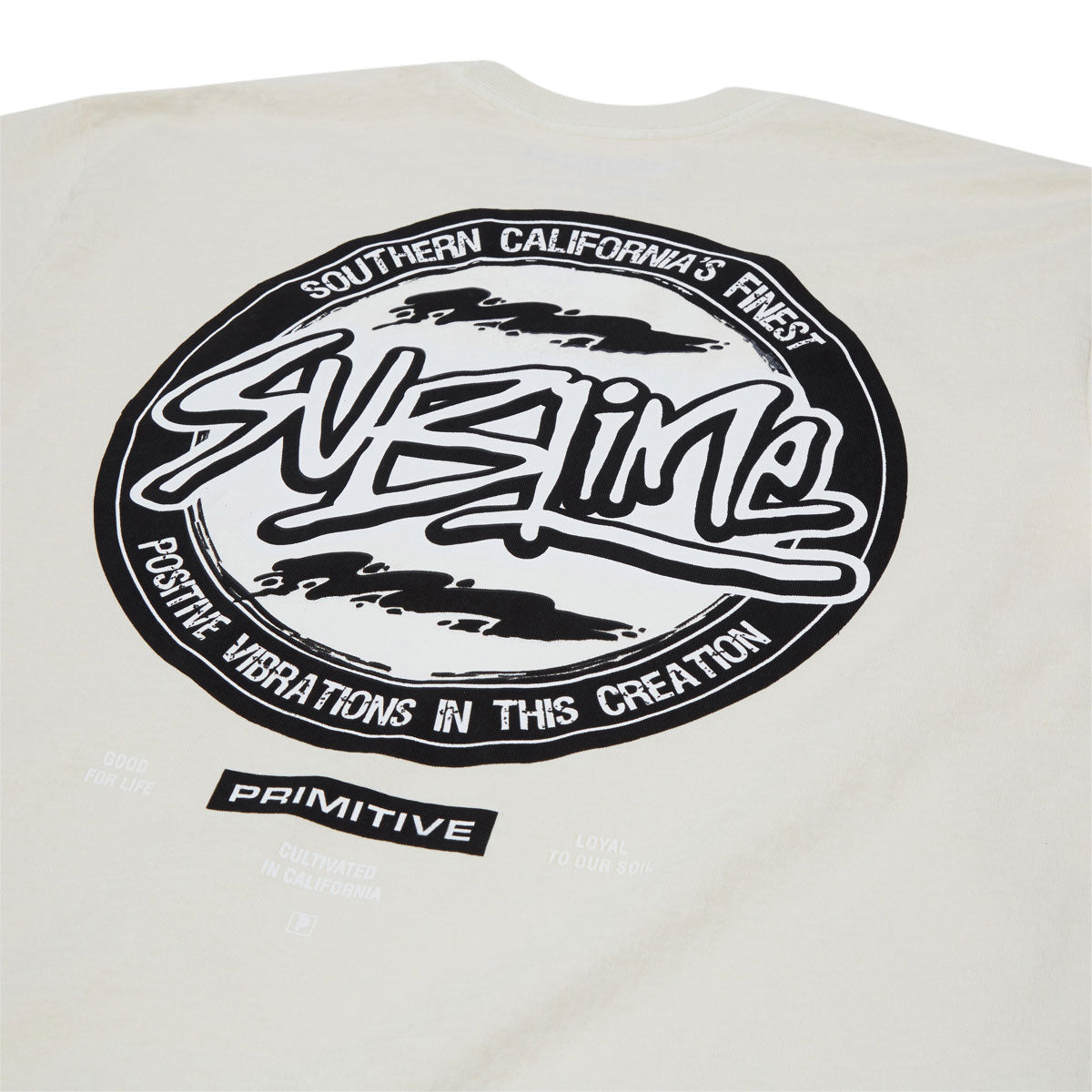 Primitive x Sublime Vibrations T-Shirt - Bone