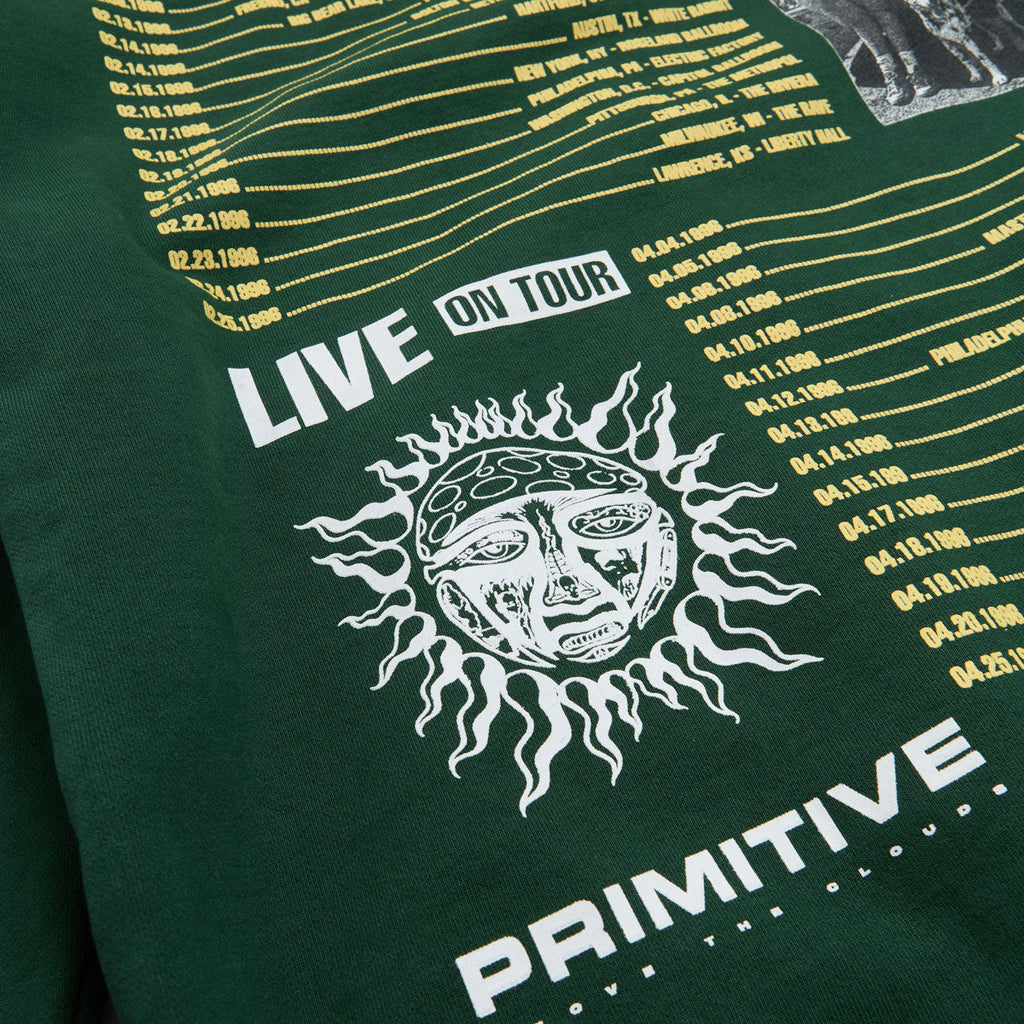 Primitive x Sublime Rise Zip Hoodie - Forest Green