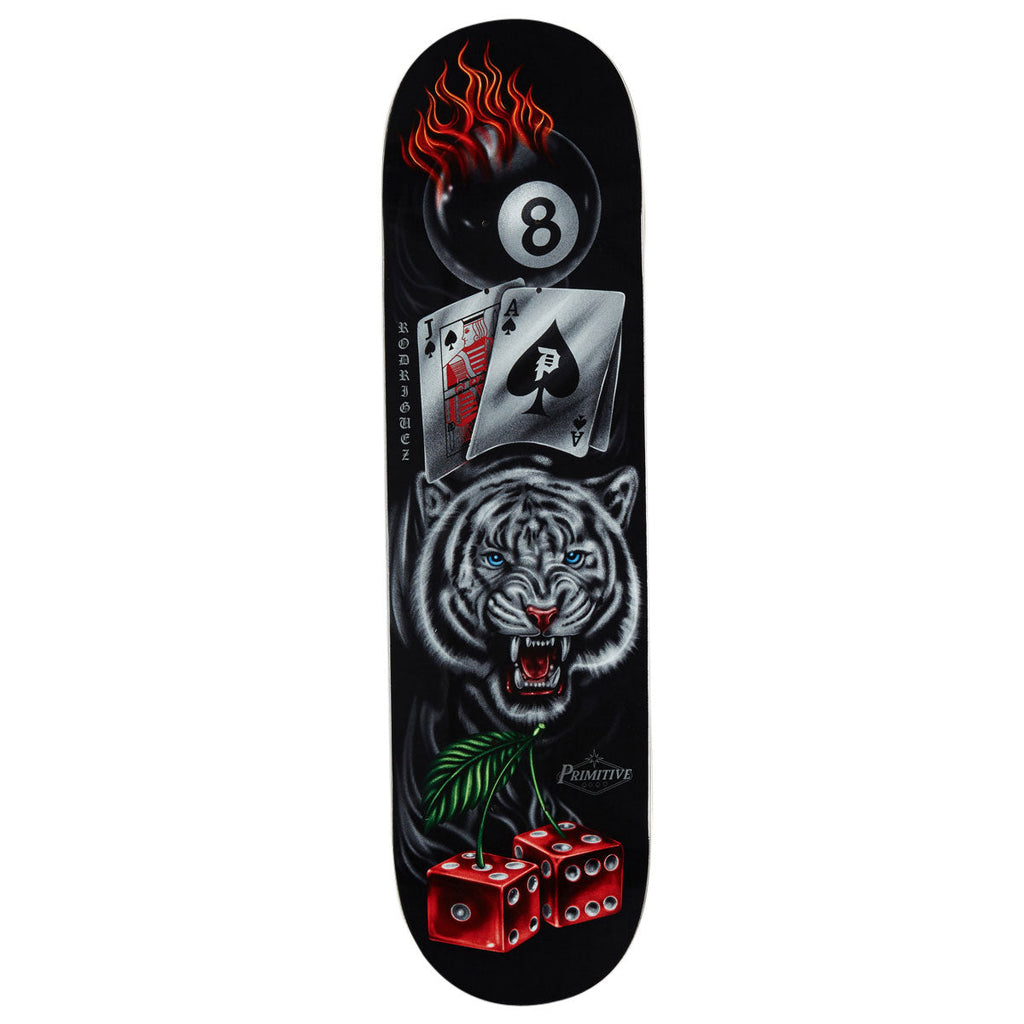 Primitive Rodriguez Hot Streak Skateboard Deck - Black - 8.25"